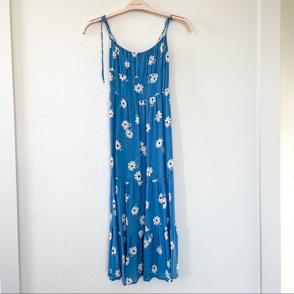 Reformation Blue Juliette Girl Chelsea Daisy Print Dress - Picture 2 of 7